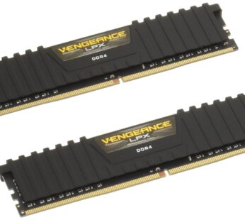 Corsair CMK8GX4M2A2400C16 Vengeance LPX 8GB (2x4GB) DDR4 DRAM 2400MHz (PC4 19200) C16 Memo