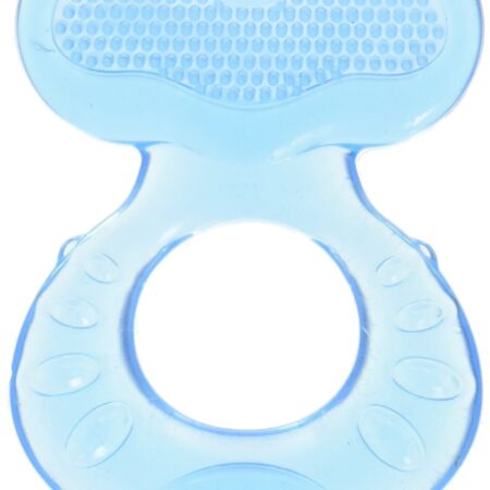 Nuby Silicone Teethe-eez Teether with Bristles, Includes Hygienic Case, Colors May Vary - Image 2