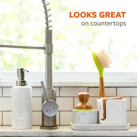 Full Circle Be Good Bamboo Handle Dish Brush ? Sustainable Kitchen Cleaning with Tough Bri - Image 4