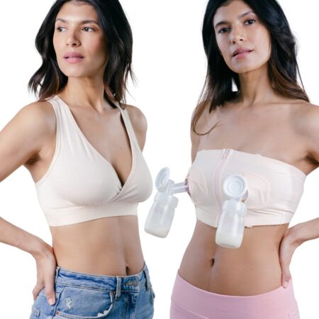 Pumping Bra + Sleep Bra Starter Pack | Pumping Bra Hands Free + Sleep Bra - Comfortable, A - Image 2