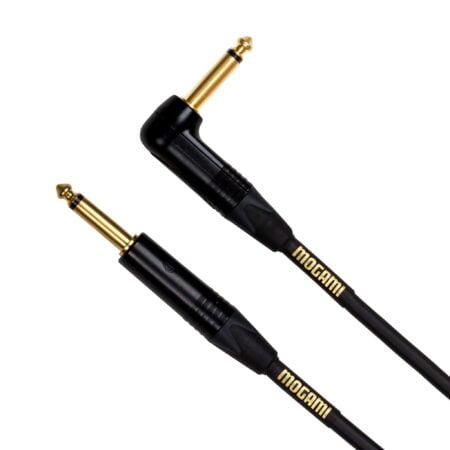 Mogami Gold INSTRUMENT-02R Guitar Instrument Cable, 1/4" TS Male Plugs, Gold Contacts, Rig