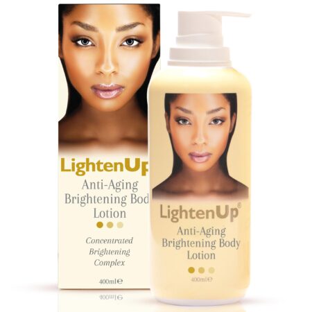 LightenUp Anti-Aging Body Lotion 400ml - Brightening Body Lotion with Argan Oil and Shea B - Image 2