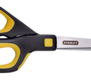 Stanley 8 Inch All-Purpose Ergonomic Scissor (SCI8EST-YLW), Yellow/Black