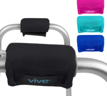Vive Walker Grips – Padded Hand Covers – Soft Cushion Padding Medical for Folding Rolling