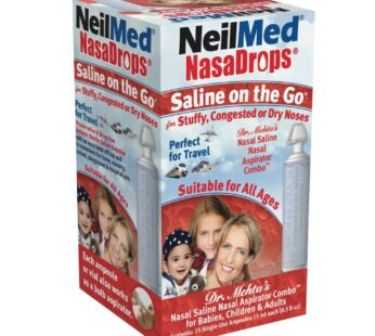Neil Med NASA Drops Saline Vials, 15 Single-Use Ampoules, 0.5 Fl Oz