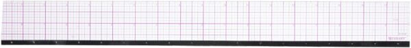 Westcott 8ths Graph Beveled Ruler, Metal Edge 18-Inch (B-85M)