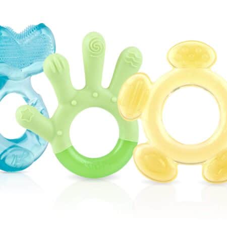 Nuby 3 Step Soothing Teether 3 Piece Set, BPA Free - Assorted Color - Image 2