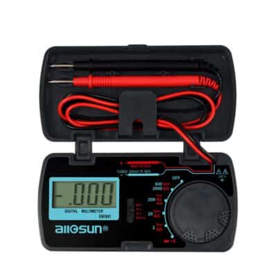 ALLOSUN Digital Multimeter/DMM/Multi Tester Amp/Ohm/Volt Meter/Diode and Continuity Test P