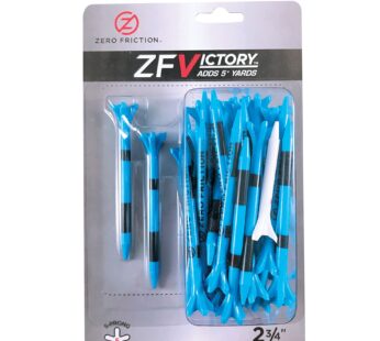 Zero Friction Victory 5-Prong Golf Tees (2-3/4 Inch, Blue, Pack of 40)