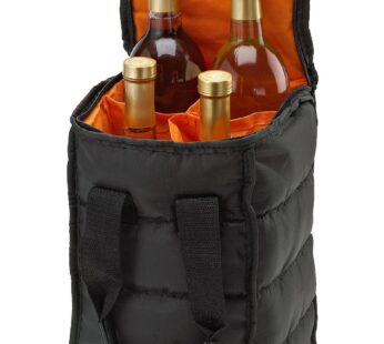 Wine Carrier Tote Bag – 4 Bottle Pockets – Attractive wine bag with thick external padding