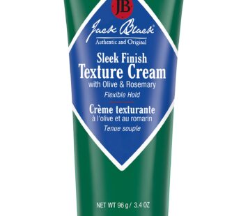 Jack Black Sleek Finish Texture Cream – Flexible Hold – 3.4 fl. oz