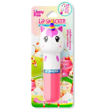 Lip Smacker Lippy Pals Unicorn, Flavored Moisturizing & Smoothing Soft Shine Lip Balm, Hyd