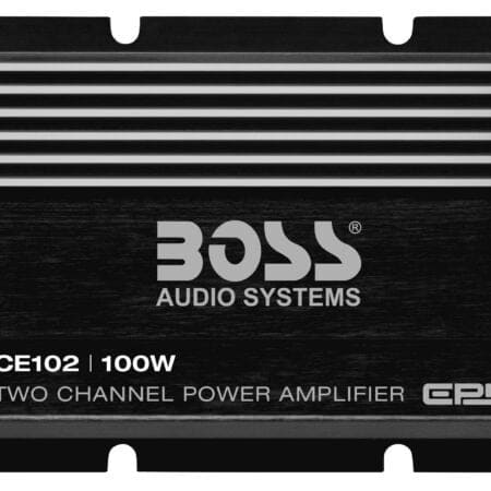 BOSS Audio Systems CE102 2 Channel Car Amplifier - 100 Watts, Full Range, Class A/B, IC (I - Image 2