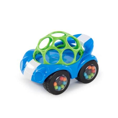 Bright Starts Oball Easy Grasp Rattle & Roll Toy Sports Car BPA-Free Infant Crawling Toy, - Image 2