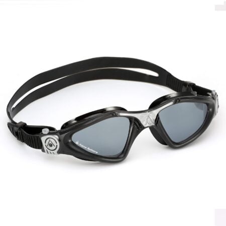 Aqua Sphere Kayenne Swim Goggles with Smoke Lens (Black/Silver) - Image 2