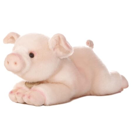 Aurora  Adorable Miyoni  Pig Stuffed Animal - Lifelike Detail - Cherished Companionship -