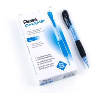 Pentel CHAMP Mechanical Pencil, (0.9mm), Tinted Blue Barrel, 12 pack (AL19C)