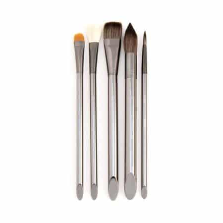 Royal & Langnickel Zen Short-Handle Round Wash Variety Watercolor Brush Set, 5pc - Image 2