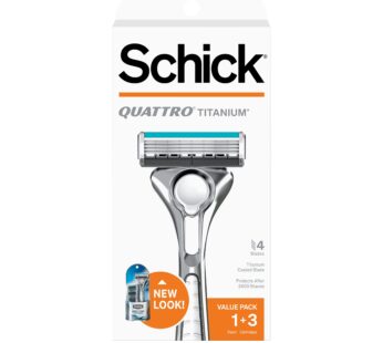 Schick Quattro Titanium Razor   Schick Quattro, Quattro Razor, Titanium Razor with 3 Refil