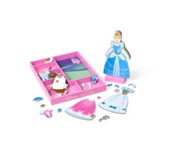 Melissa & Doug Disney Cinderella Magnetic Dress-Up Wooden Pretend Play Set (30+ pcs) – Toy