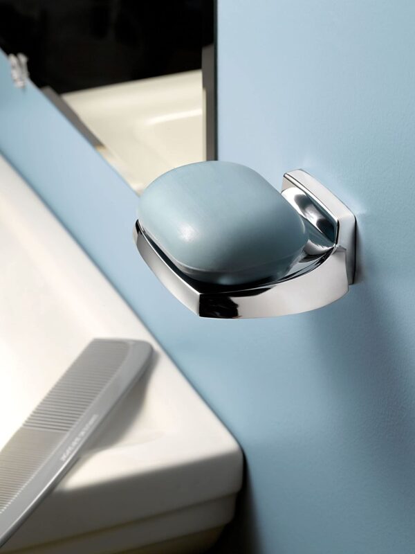 Moen Donnor Collection Chrome 6.25-Inch Diameter Wall Mount Contemporary Bathroom Hand-Tow - Image 4