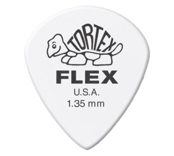 Jim Dunlop Tortex Flex Jazz III, 1.35mm, White Guitar Picks (468P1.35)