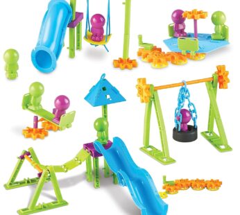 Learning Resources Playground Engineering & Design STEM Set – 104 Pieces, Ages 5+ STEM Toy