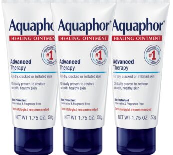 Aquaphor Healing Ointment – Travel Size Protectant for Cracked Skin – Dry Hands, Heels, El