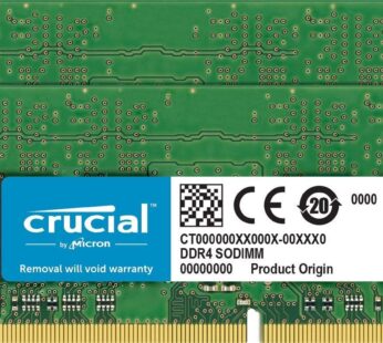 Crucial 16GB Kit (8GBx2) DDR4 2400 MT/s (PC4-19200) SR x8 SODIMM 260-Pin for Mac – CT2K8G4