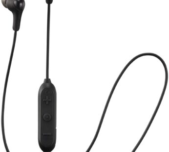 JVC Soft Wireless Earbud with Stayfit Tips, Remote and Mic and Bluetooth Black (HA-FX9BTB)