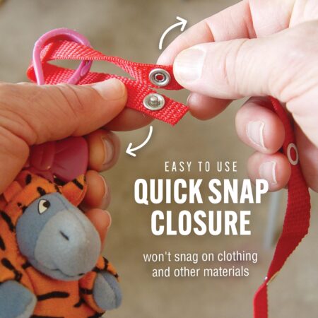 Baby Buddy Secure-a-Toy, Adjustable Pacifier and Teether Strap for Stroller, Highchair, an - Image 4
