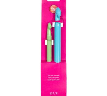 Boye Products 74492 Jumbo Plastic Crochet Hook Set, Sizes P16 & Q
