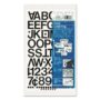 Chartpak Self-Adhesive Vinyl Capital Letters and Numbers, 1 Inch High, Black, 88 per Pack