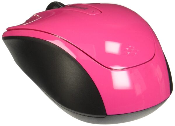 Microsoft 3500 Wireless Mobile Mouse - Magenta Pink. Comfortable design, Right/Left Hand U