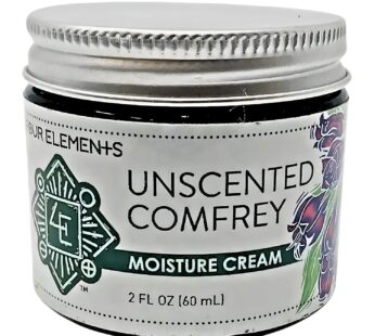 Four Elements 4E Unscented Comfrey Moisture Cream, Deeply Moisturize and Nourish your Skin