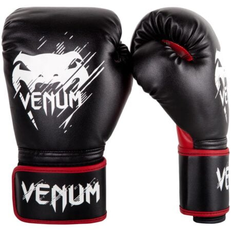 Venum Contender Kids Boxing Gloves - Black/Red - 8oz, 8 oz - Image 2