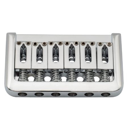 Musiclily 52.5mm Fixed Hardtail Bridge Non-tremolo Electric Guitar Bridge for 6 String Fen