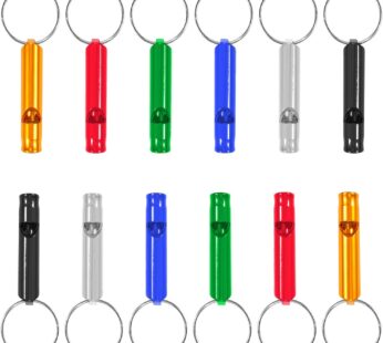 Set of 12 Extra Loud Whistles for Camping Hiking Hunting Outdoors Sports and Emergency Sit