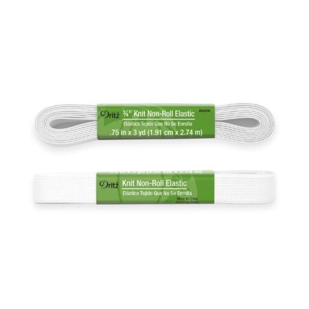 Dritz 9522W Non-Roll Knit Elastic, 3/4-Inch x 3-Yard, White - Image 2