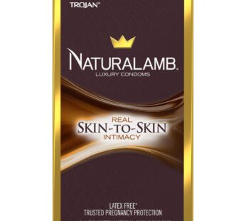 TROJAN NaturaLamb Luxury Latex-Free Condoms, 10 Count