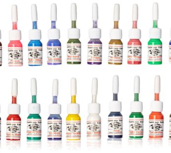 1TattooWorld OTW-C020 Premium Tattoo Ink Set, 20 Color, 5 ml Each