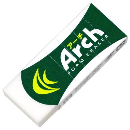 Sakura Arch Evolutional Foam Erasers, 5-Pack, White (Japan Imported) - Image 2