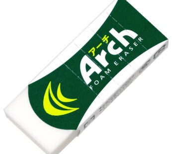 Sakura Arch Evolutional Foam Erasers, 5-Pack, White (Japan Imported)