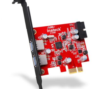 Inateck 2 Port PCIe USB 3.0 Card with Internal USB 3.0 20-Pin Connector – Expand Another T