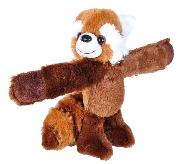 Wild Republic Huggers Red Panda Plush, Slap Bracelet, Stuffed Animal, Kids Toys, 8"