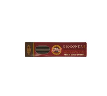 Koh-i-Noor Hardtmuth Graphite Leads for Lead Holders, 4B Degree, 5.6mm x 80mm Lead, Box of