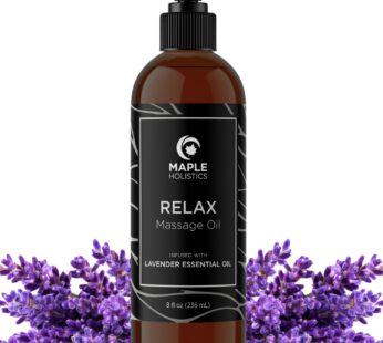 Lavender Massage Oil for Massage Therapy – Nourishing Full Body Massage Oil for Sore Muscl
