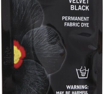 Dritz 87012 Permanent Fabric Dye, 1.75-Ounce, Velvet Black