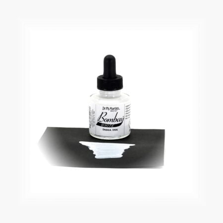 Dr. Ph. Martin's Bombay India Ink (8BY) Ink Bottle, 1.0 oz, White, 1 Bottle - Image 2