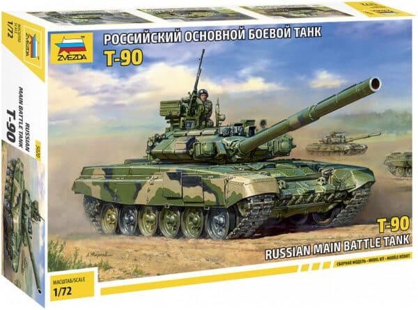 Zvezda Models 1/72 Russian Main Battle Tank T-90 Model Kit